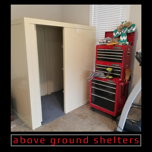 explore above ground storm shelters