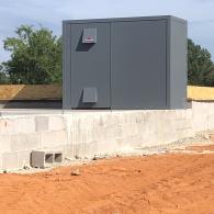 Above Ground Tornado Shelter Installed In New Home